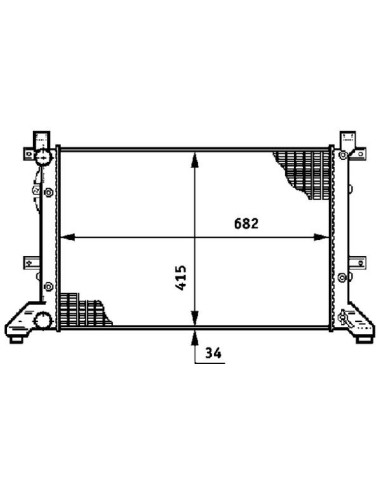 COMPATIBLE CON RADIADOR VOLKSWAGEN LT 2846 II...