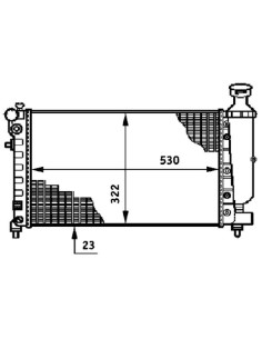 COMPATIBLE CON RADIADOR PEUGEOT 106 II 1
