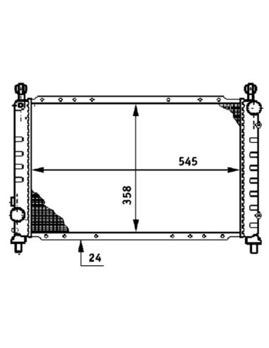 COMPATIBLE CON RADIADOR ALFA 145 146 1.4 1.6...
