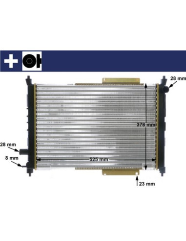 COMPATIBLE CON RADIADOR ROVER 45 400 1.4 1.6 96