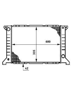 COMPATIBLE CON RADIADOR FORD TRANSIT 2.0 2.5D 9194