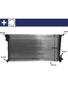 COMPATIBLE CON RADIADOR CITROEN BERLINGO 2.0 HDI 99