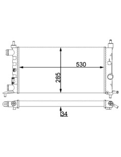 COMPATIBLE CON RADIADOR OPEL CORSA B 1.0 i 12V 1.2 i