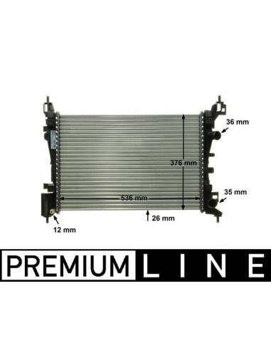 COMPATIBLE CON RADIADOR OPEL CORSA D 1.0 1.2...