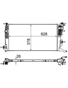 COMPATIBLE CON RADIADOR RENAULT 1.5 DCI 2008