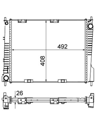 COMPATIBLE CON RADIADOR RENAULT CLIO 1.4 1.6...