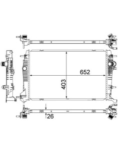 COMPATIBLE CON RADIADOR RENAULT SCENICON 1.9DCI 2.0 2009