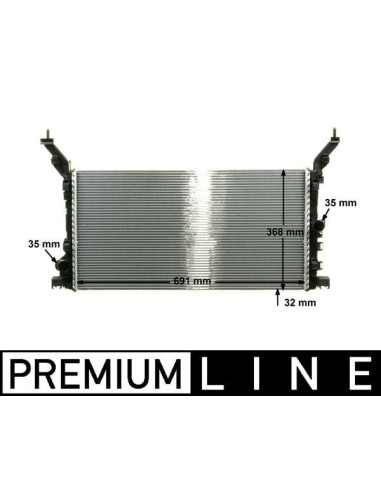 COMPATIBLE CON RADIADOR RENAULT LAGUNA III BT0 1