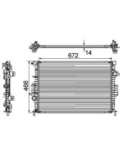 COMPATIBLE CON RADIADOR FORD MONDEO IV TURNIER