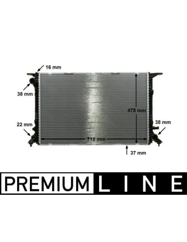 COMPATIBLE CON RADIADOR AUDI A4 2.7 TDI 07