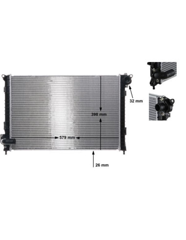 COMPATIBLE CON RADIADOR MINI COOPER 1.4 0103