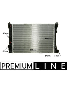 COMPATIBLE CON RADIADOR MERCEDES W204 2007