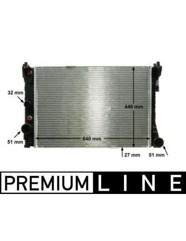 COMPATIBLE CON RADIADOR MERCEDES W204 2007