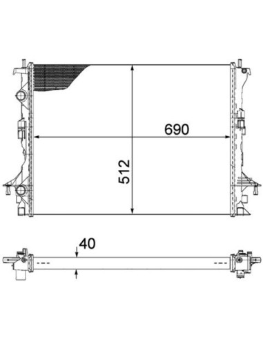 COMPATIBLE CON RADIADOR RENAULT ESPEJOACE 06