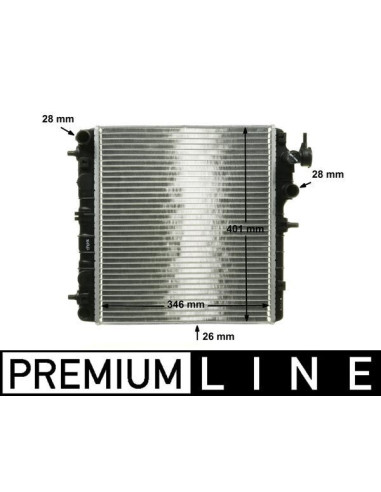 COMPATIBLE CON RADIADOR HYUNDAI ATOS 1.0 98