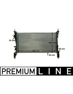 COMPATIBLE CON RADIADOR CITROEN NEMO 1.4 HDI SEM A C 08