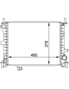 COMPATIBLE CON RADIADOR FORD FOCUS 1.4 1.6 98