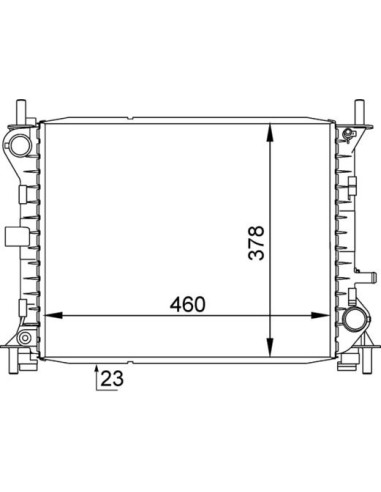 COMPATIBLE CON RADIADOR FORD FOCUS 1.4 1.6 98