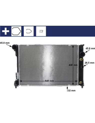 COMPATIBLE CON RADIADOR MERCEDES C W204 180...