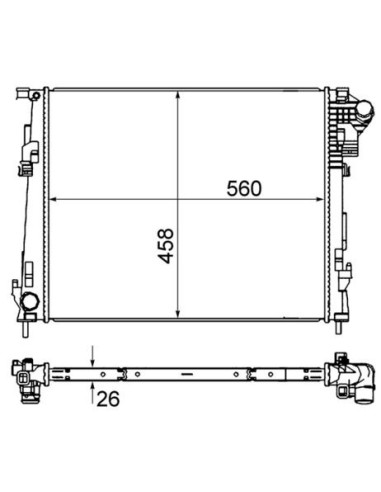 COMPATIBLE CON RADIADOR RENAULT TRAFIC VIVARO...