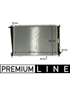 COMPATIBLE CON RADIADOR HYUNDAI H1 STAREX 2.5TD 95