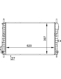 COMPATIBLE CON RADIADOR FORD MONDEO 2.0TDCI 00