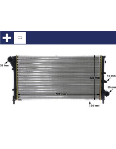 COMPATIBLE CON RADIADOR FIAT PANDA 1.3D SEM AC 2003