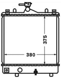 COMPATIBLE CON RADIADOR OPEL AGILA 1.0 1.2 2000