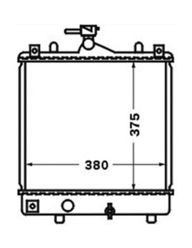 COMPATIBLE CON RADIADOR OPEL AGILA 1.0 1.2 2000
