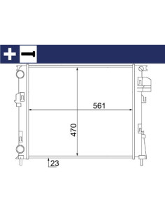 COMPATIBLE CON RADIADOR RENAULT TRAFIC VIVARO PRIMASTAR...