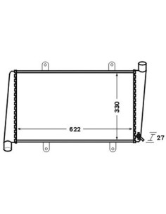 COMPATIBLE CON VOLVO S40 RADIADOR