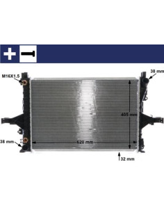 COMPATIBLE CON VOLVO S60 C70 S80 V70 01 RADIADOR