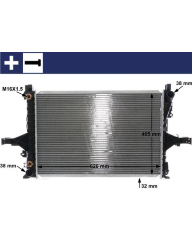 COMPATIBLE CON VOLVO S60 C70 S80 V70 01 RADIADOR