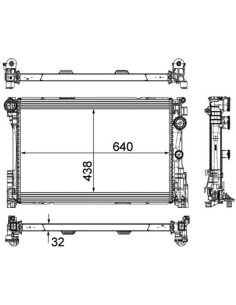 COMPATIBLE CON RADIADOR MERCEDES CLASSE C E