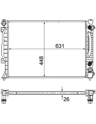 COMPATIBLE CON RADIADOR AUDI A6 4B, C5