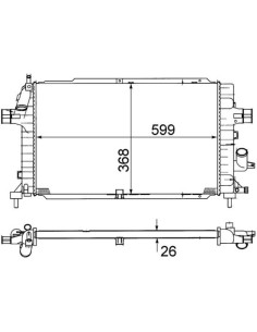 COMPATIBLE CON RADIADOR OPEL ASTRA H 04