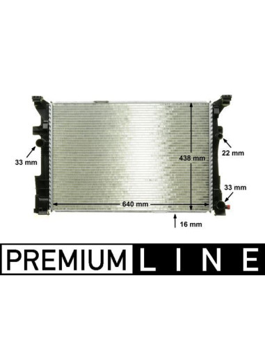 COMPATIBLE CON RADIADOR MERCEDES A B