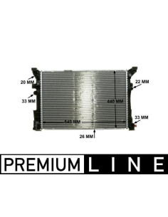COMPATIBLE CON RADIADOR AGUA MERCEDES CLASS A W176 12