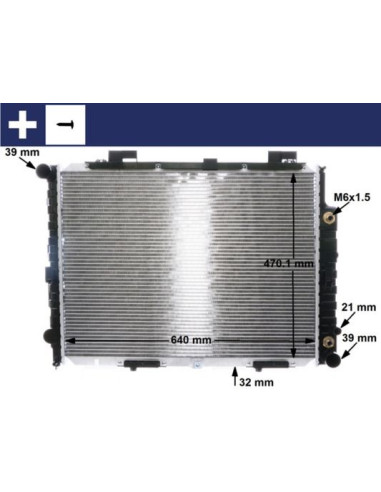 COMPATIBLE CON RADIADOR MERCEDES CLASE E W210