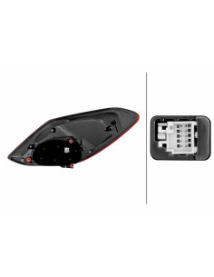 FAROLIM TRAS ESQ 4P MERCEDES C W205 2014.02-