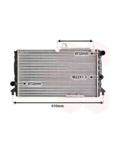 COMPATIBLE CON RADIADOR FIAT GROUP 33 II 1.4 1.5 1.7