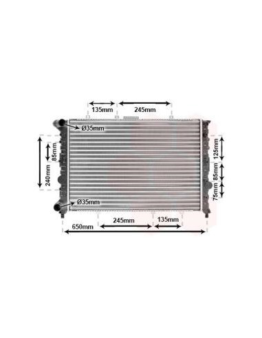 COMPATIBLE CON RADIADOR FIAT GROUP 156 1.8 16V...