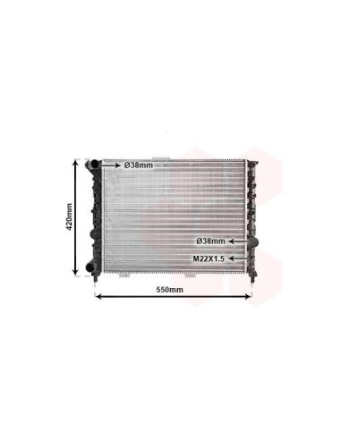 COMPATIBLE CON RADIADOR FIAT GROUP 146 156 1.6...