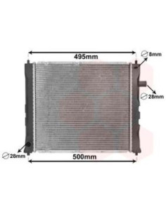 COMPATIBLE CON RADIADOR HONDA ROVER 400 CONCERTO 1.5 i 1