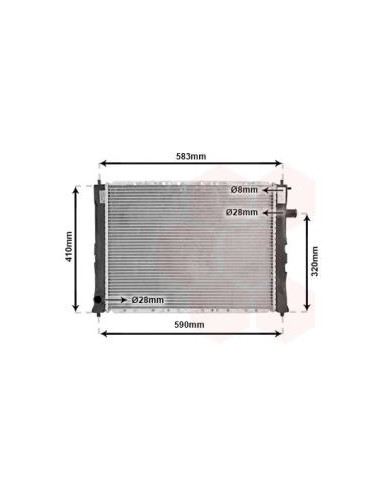 COMPATIBLE CON RADIADOR ROVER 45 400 1.4 1.6 96