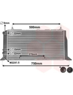 COMPATIBLE CON RADIADOR VOLKSWAGEN 80 III 80 IV CABRIOLET...