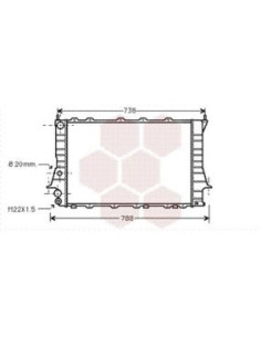 COMPATIBLE CON RADIADOR VOLKSWAGEN 100 III 100 IV A6 I