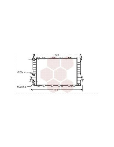 COMPATIBLE CON RADIADOR VOLKSWAGEN 100 III 100...
