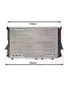 COMPATIBLE CON RADIADOR VOLKSWAGEN 100 IV A6 I 1.9 TDI...