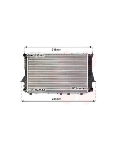 COMPATIBLE CON RADIADOR VOLKSWAGEN 100 IV A6 I...